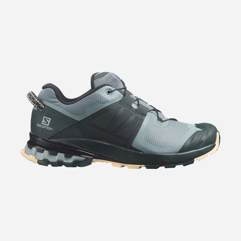 Salomon Israel XA WILD - Womens Trail Running Shoes - Green/Cream (SKGE-42103)
